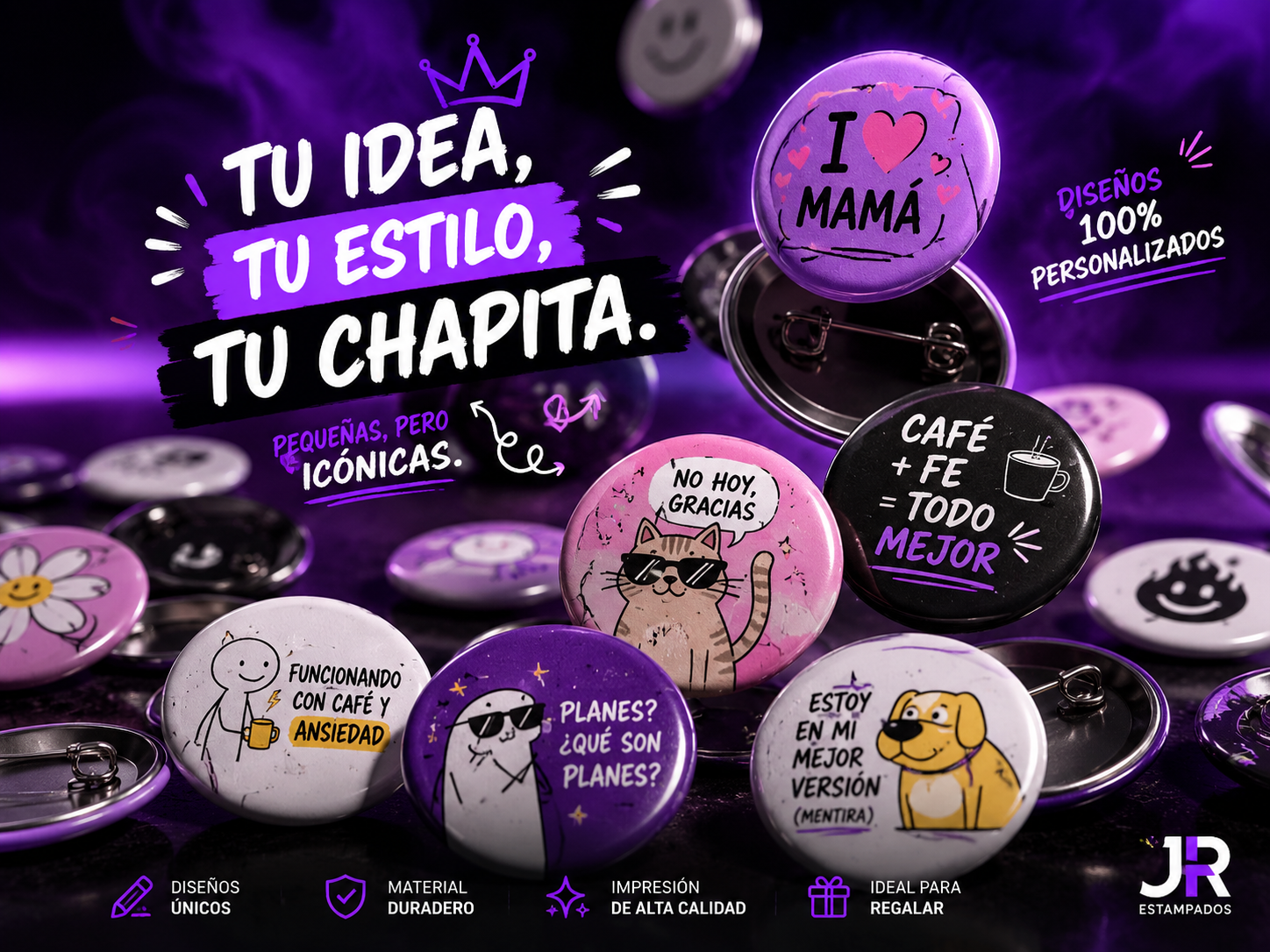 Chapitas personalizadas